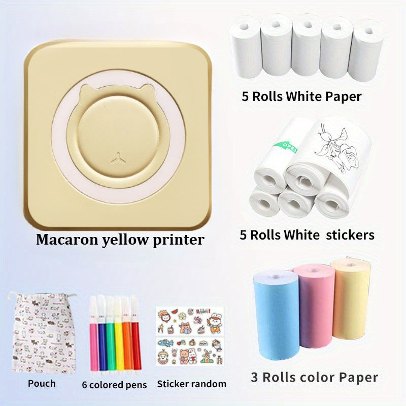 Pocket Mini Bluetooth Photo Information Label Thermal Printer